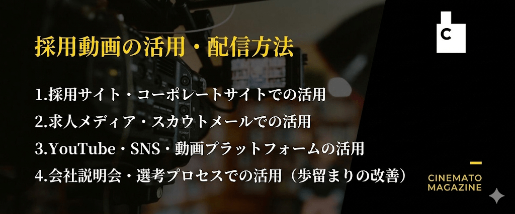 採用動画の活用・配信方法