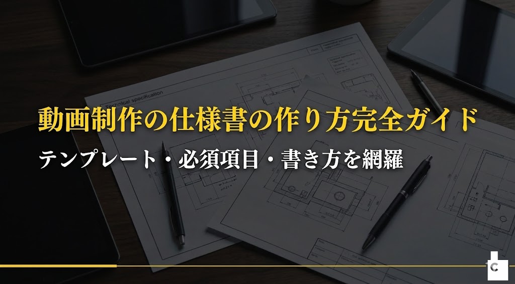 動画制作の仕様書の作り方ガイドのトップ画像